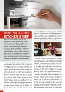 Writing a Good Kitchen Brief