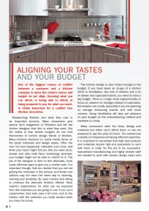 Aligning your Tastes and your Budget