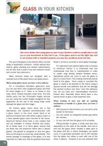 Glass in your Kitchen