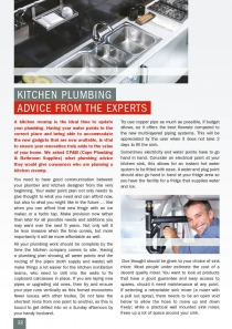 Kitchen Plumbing Advice from the Experts