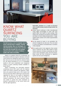 Know what Quartz Surfacing you are buying