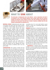 What to Sink About