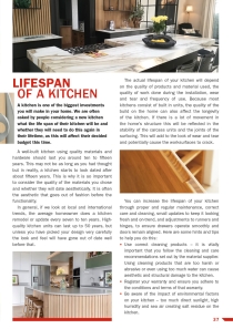Lifespan of a Kitchen