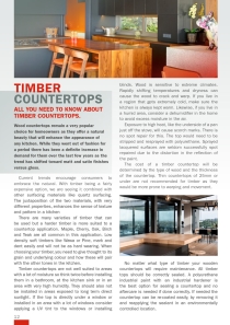 Timber Countertops