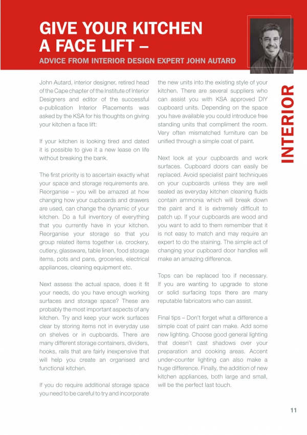 Give your kitchen a facelift – Advice from interior design expert John Autard