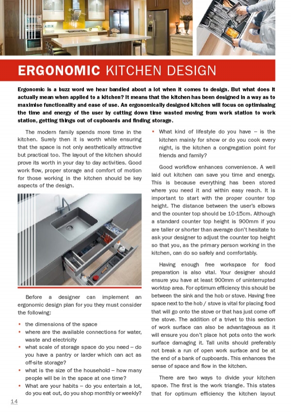 Ergonomic Kitchen Design