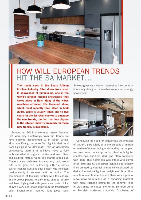 How will European trends hit the SA market…