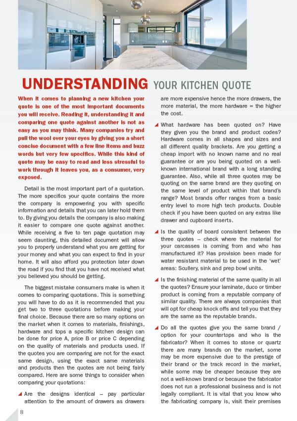 Understanding Your Kitchen Quote