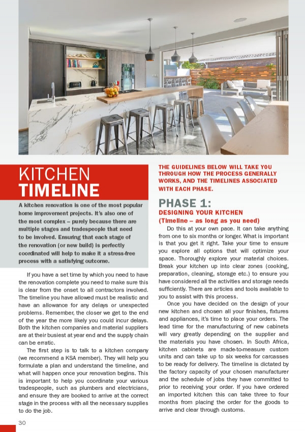 Kitchen Timeline