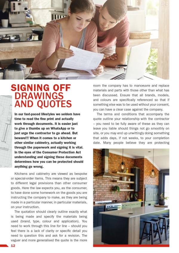 Signing Off Drawings and Quotes