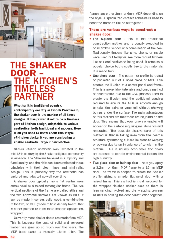 The Shaker Door – The Kitchen’s Timeless Partner