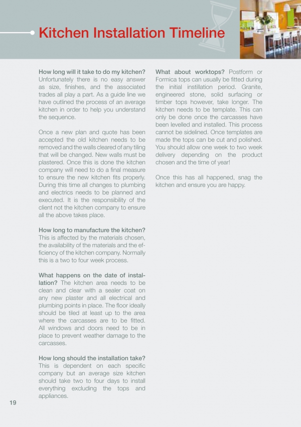 Kitchen Installation Timeline